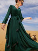 Dubai Maxi Dresses Muslim New Design Modest Lady Skirt Retro Islamic Dubai Women's Abaya