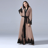 Fashion Embroidered Robe Turkish Casual Cardigan Islamic Long Cardigan Dress