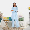 Summer Casual Loose Modest Fashion Middle East Muslim Lady Blouse Set