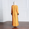 New Style Dresses Women's Fashion Fake Two Pieces of Lace Temperament Women's Clothing Arabian Women's Dress Robe