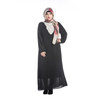 Fashion Chest Applique Malaysia Arab Muslim Robe Plus Size Long-sleeved Dress Women