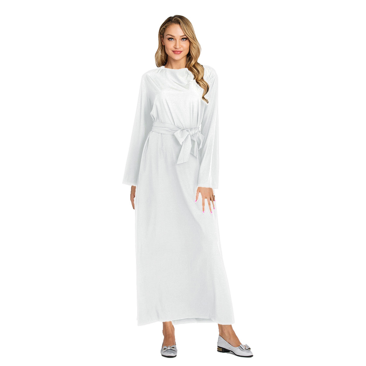 Amazon AliExpress Hot Sale Plain Simple European And American Large Size Women's Dress