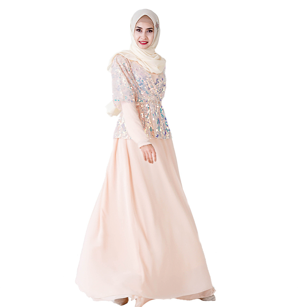2022 Modest Fashion Embroidery Islamic Loose Islamic Muslim Maxi Dresses Dubai Abaya