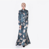 New 2022 Modest Fashion Printed Islamic Loose Islamic Muslim Maxi Dresses Dubai Abaya