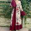 European And American Fashion Muslim Cardigan Hot Style, Middle East Embroidery Stitching Abaya