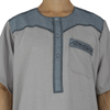 2022 Wholesale Casual Short-sleeve Arabic Men's Robe Stand Collar Muslim Islamic Thobe