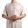 Wholesale Casual Arabic Men's Robe Stand Collar Muslim Islamic Thobe