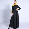 Ramadan New Style Floating Led Spring And Summer Dress Chiffon Muslim Women's Clothing Export Abaya Dress