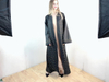 Open Abaya Modest Caftan 2022 Morocco Islamic Clothing Abaya Arab Thobe Kaftan Dubai Jalabiya Kimono Bat Sleeve Burka Turkish Muslim Prayer Women Maxi Dress Open Abaya
