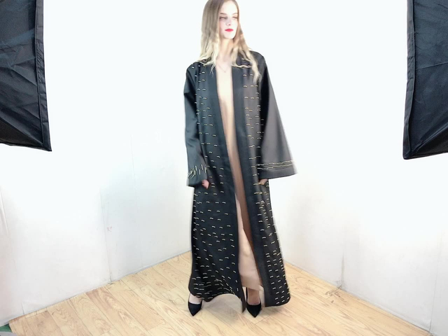 Open Abaya Modest Caftan 2022 Morocco Islamic Clothing Abaya Arab Thobe Kaftan Dubai Jalabiya Kimono Bat Sleeve Burka Turkish Muslim Prayer Women Maxi Dress Open Abaya
