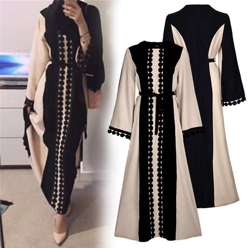  Open Abaya Modest Burka Morocco Kimono Caftan 2022 Turkish Jalabiya Arab Islamic Clothing Bat Sleeve Muslim Robe Kaftan Dubai Prayer Women Maxi Dress Open Abaya
