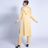Turkish Solid Color Hat And Tie Pakistani Two-piece Blouse + Pants Muslim Summer Women's Clothing in Stock