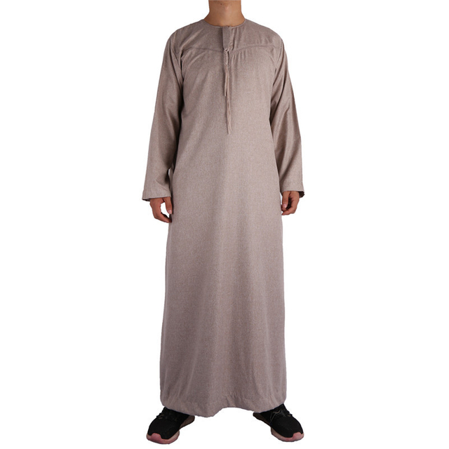 Arabic Casual Wholesale Design Loose New 2022 Men's Muslim Islamic Robe Thobe