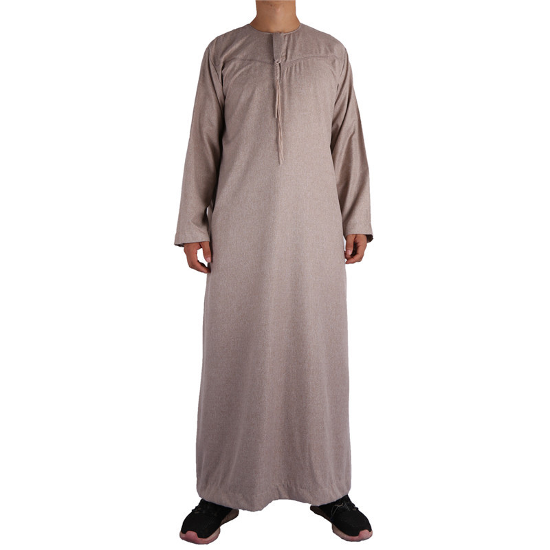 Arabic Casual Wholesale Design Loose New 2022 Men's Muslim Islamic Robe Thobe