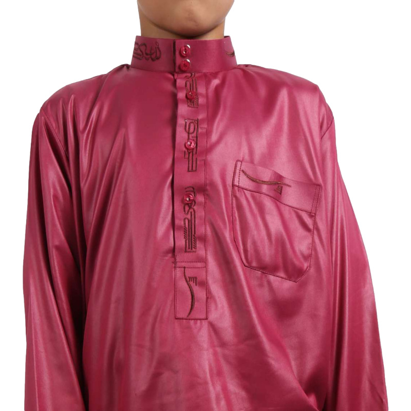 2022 Islamic Robe Loose Muslim Casual New Arabic Men's Wholesale Design Thobe
