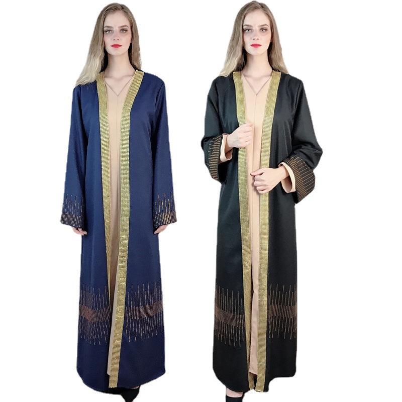  Abaya Burka Jalabiya Islamic Clothing Bat Sleeve Arab Turkish Dubai Jilbab Kimono Caftan Kaftan Muslim Modest 2022 Thobe Prayer Women Maxi Dress Open Abaya