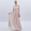 Muslim women's dress chiffon long skirt summer Arabian solid color plus size women's dress custom factory price