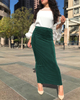 Summer New Muslim Lady Latest Design Color Fashion Sheath Dress Skirt