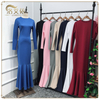 Arabic Boutique Wholesale Casual Modest New Muslim Ladies Plus Size Maxi Dresses Designer Islamic Abaya