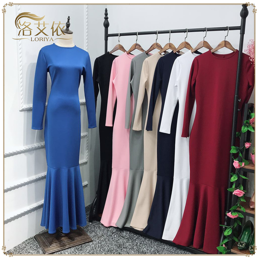 Arabic Boutique Wholesale Casual Modest New Muslim Ladies Plus Size Maxi Dresses Designer Islamic Abaya