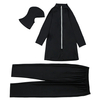  Plus Size Swimming Cap Pants Muslim Sportswear Islamic Clothing Women Swimwear Fabric Sportswear Fashion 3 Pieces Full Cover 2021 Modest Swimwear Swimsuit Burkini