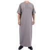 Wholesale Pakistan Arabic Moroccan Men's Robe Stand Collar Muslim Islamic Thobe