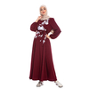New Fashion Autumn New Middle Eastern Fashion Plus Size Women's Car Flower Lantern Sleeve Long Skirt