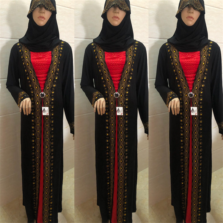  Dubai Islamic Clothing Muslim Jalabiya Kaftan Burka Caftan Thobe Turkish 2022 Jilbab Prayer Women Maxi Dress Abaya
