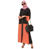 Foreign Trade Wholesale Hot Style Arabian Muslim Chiffon Skirt Loose Color Matching Ladies Amazon Hot Selling Muslim
