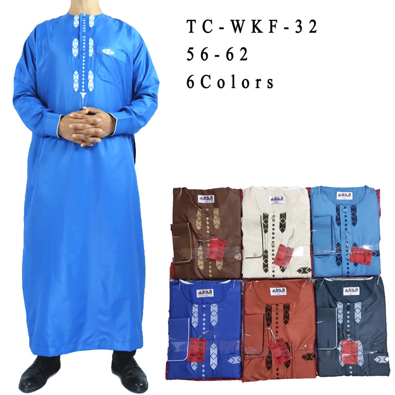 Middle East Arabic Men's Wholesale Islamic Qatar Nigeria Robe Muslim Thobe
