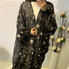 Foreign Trade Women's Summer Soft Chiffon Printed Muslim Islamic Robe Series
