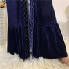 2022 Abaya Gold Velvet Bronzing Muslim Cardigan Robe Middle East New Fashion Autumn And Winter Kimono