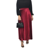 2022 Ins Pleated Velvet Muslim Lady New Design Color Fashion Sheath Dress Skirt