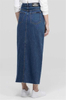 2022 Arabic Middle East Fashion Modest Ins Long Button Denim Skirt