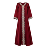  Borka Muslim Dress fabric wholesale Muslimah shop Modest embroidery kaftan islamic clothing collection Women Kimono Abaya