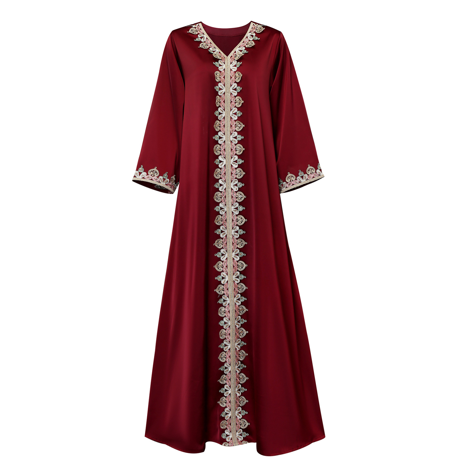  Borka Muslim Dress fabric wholesale Muslimah shop Modest embroidery kaftan islamic clothing collection Women Kimono Abaya