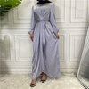 AliExpress Fashion Women's European And American Fake Two-piece Bandage And More Wear French Middle East Dubai Robe Dress