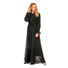 New Fashionable Turkish Islamic Cardigan Robe Slim Slim Waist Waist Muslim Abaya