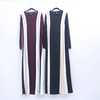 Turkey Ramadan New Fashion Stitching Long Skirt AliExpress Plus Size Loose Dress in Stock