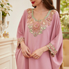 New Dubai Casual Maxi Dresses Modest Muslim Women Embroidery Islamic Clothing Abaya