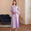 Middle East Ramadan New Dubai Modest Muslim Women Casual Maxi Dresses Islamic Clothing Abaya