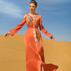 New Dubai Casual Maxi Dresses Modest Muslim Women Islamic Clothing Abaya
