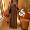 Fancy Kimono Muslim Dubai Maxi Dresses New Modest Fashion Elegant Arabic Islamic Abaya