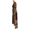Muslim Arab Fashion Hui Long Coat Loose Large Size Paris Bead Retro Long Sleeve Robe