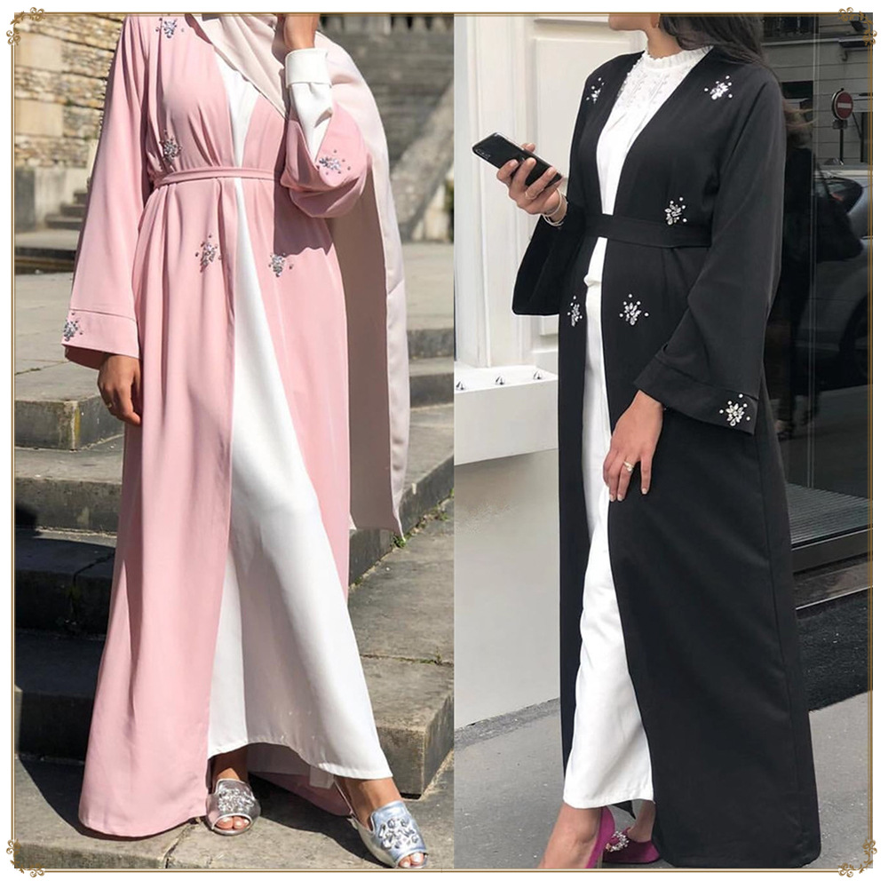 Modest Fashion Elegant Arabic Muslim Dubai Maxi Dresses Islamic Abaya