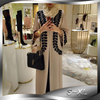Muslim Abaya Arab Turkey Hot Sale Spot Fashion Cardigan Printed Robe Long Skirt