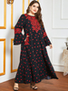  Embroidery Borka Prayer Clothes Vetement Femme Islamic Clothing Vêtements Turkish Dubai Robe Femme Musulman Women Kebaya Maleisie Modest Maxi Dress Open Abaya