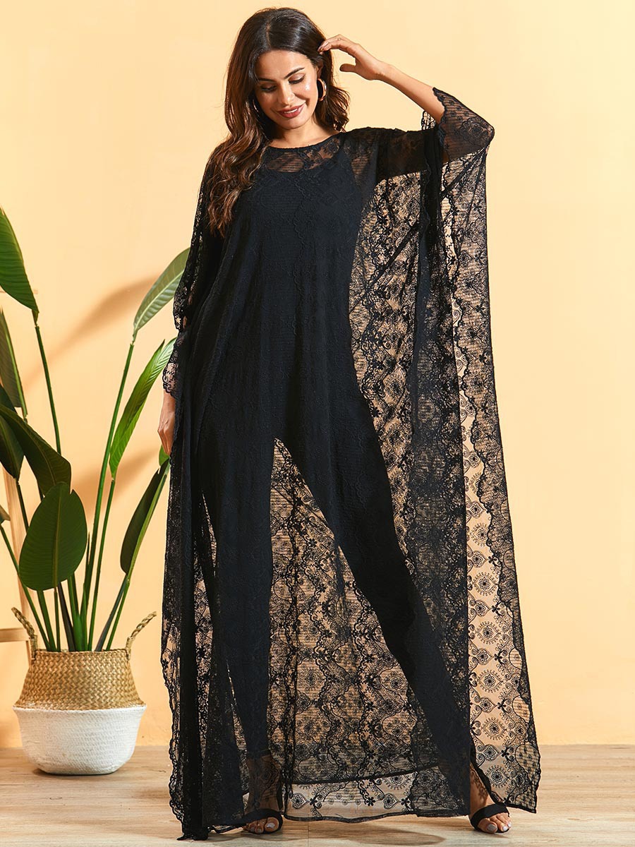  Turkish Modest Hijabi Islamic Clothing Women Fashion Kaftan Fabric Musulmane Turkish Burqa Burka Vetements Cotton Muslim Dresses Femme Dubai Borka Maxi Dress Abaya