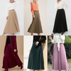  Kurti Modern Women Internet Celebrities Modest Prayer Islamic Clothing Dubai Lady Fashion 2022 Top Burka Printing Maxi Dress Pleated Muslim Skirt