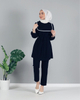  Suit Modest Burka Printing Kurti Top Women 2pieces Islamic Clothing 2022 Maxi Two Piece Prayer Thobe Pants Dubai Muslim Blouse Set